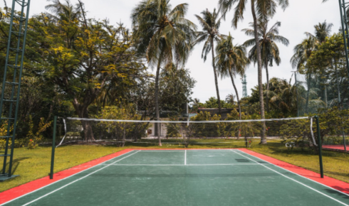 badminton court surface