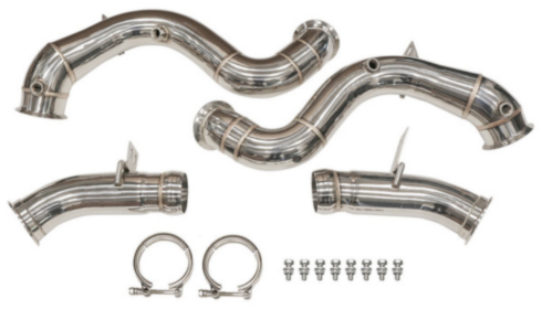 mercedes e63 w213 catted and catless downpipes